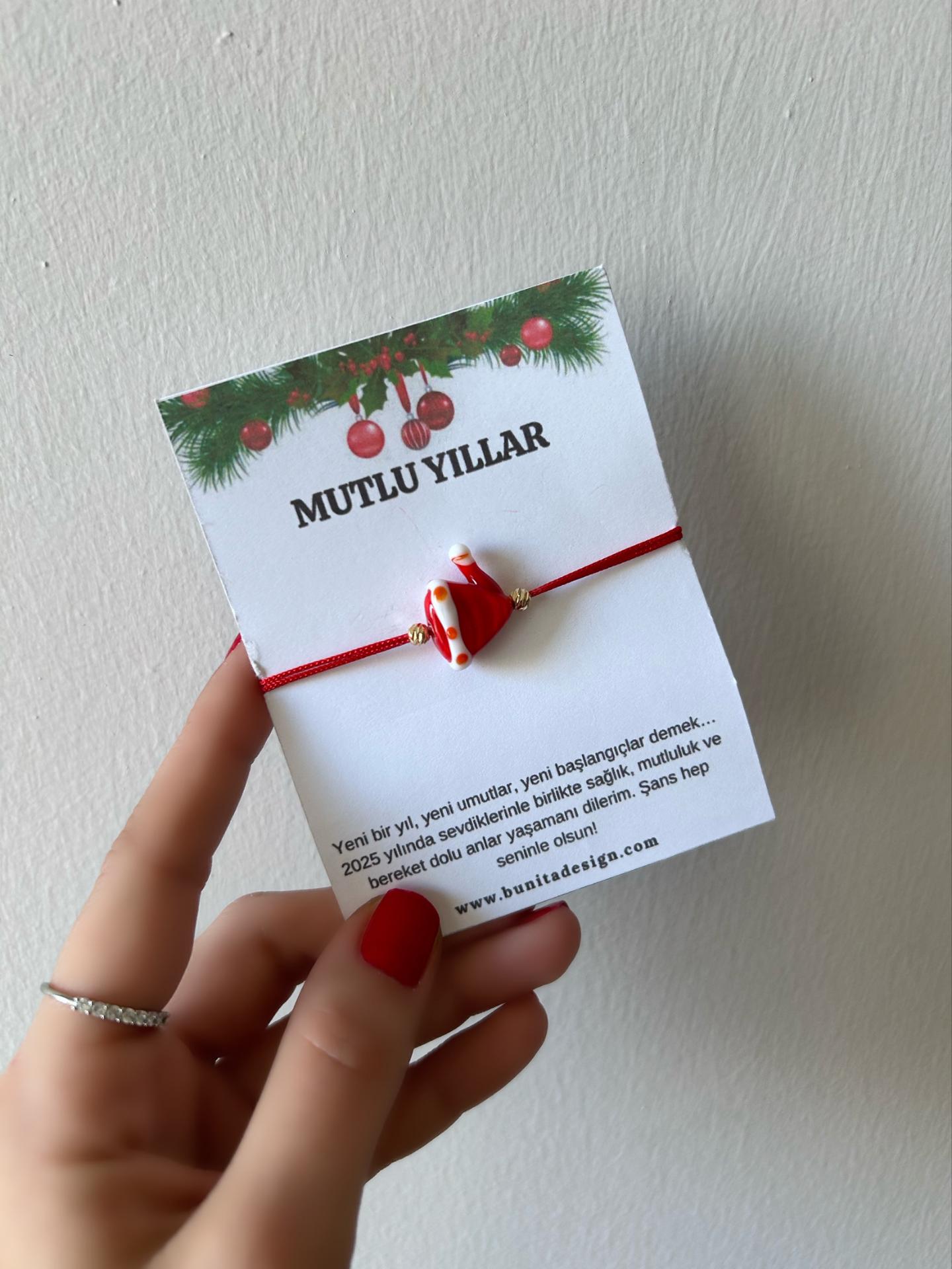 Murano%20Cam%20Noel%20Şapka%20Yeni%20Yıl%20Konsept%20Bileklik